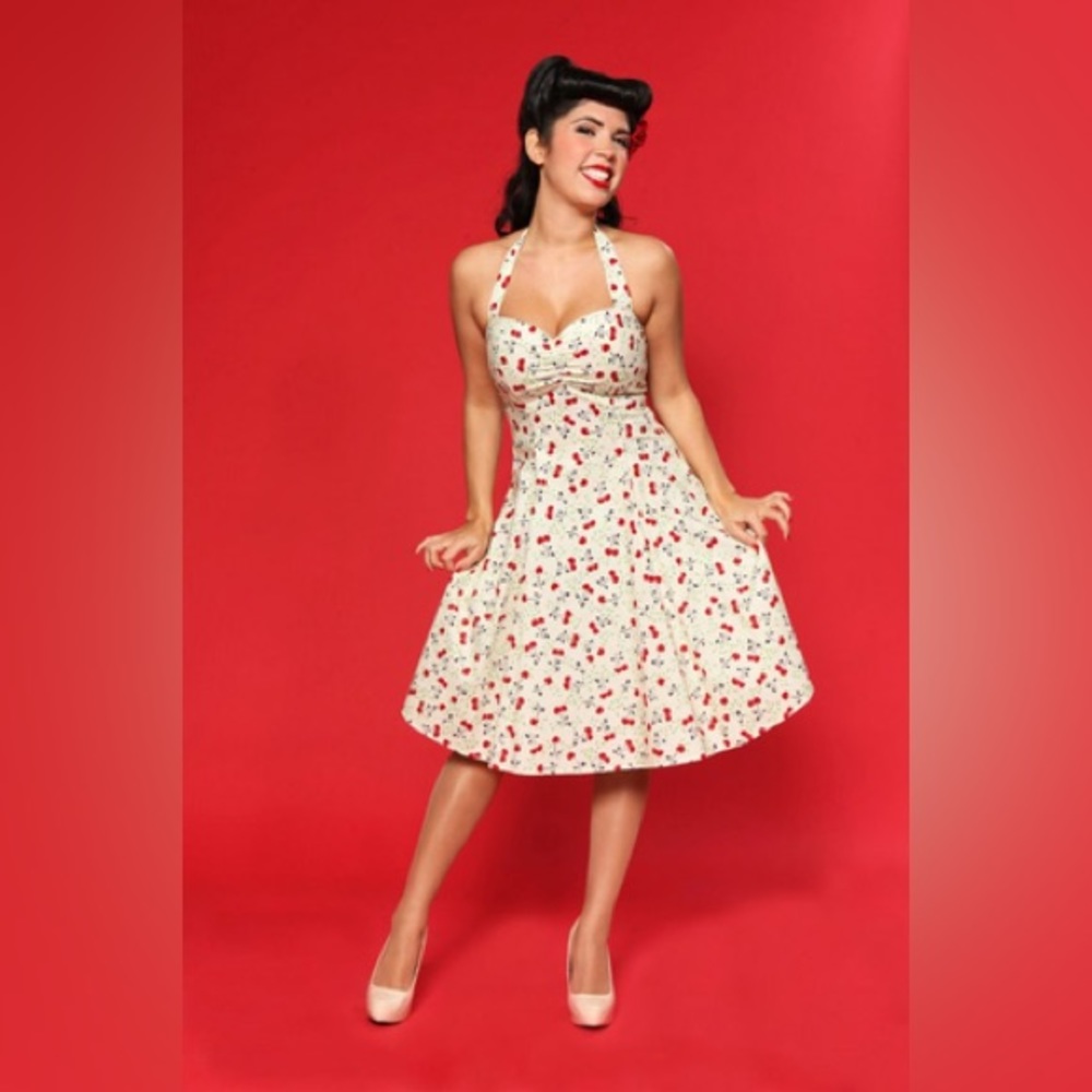 Vintage Retro Halter Dress Size Small